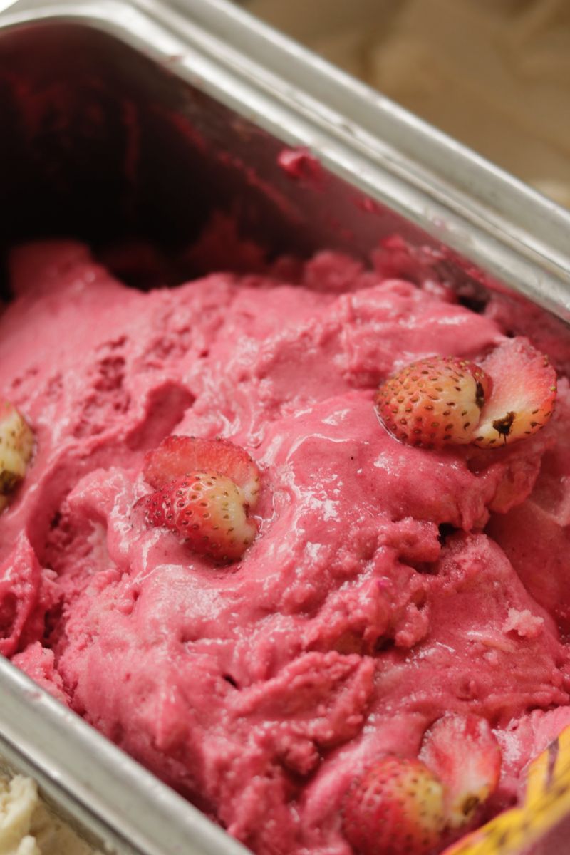 домашен ягодов сладолед