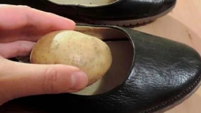картоф в обувката