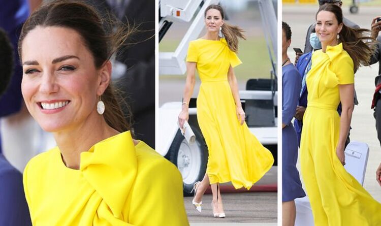 Кейт жълта рокля