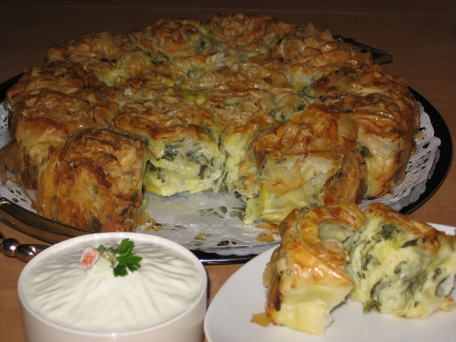 спаначена баница на розички