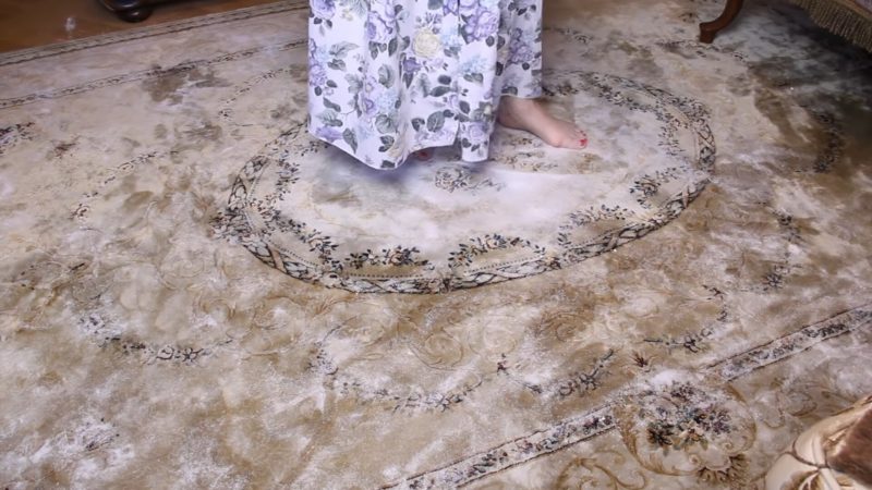 сухо почистване килим