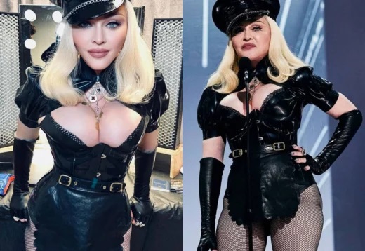 Мадона с и без Фотошоп