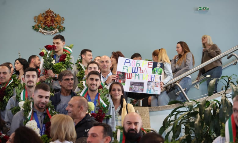 волейболен отбор посрещане