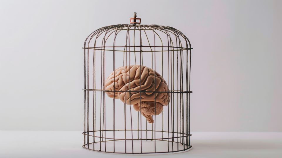 мозък в клетка