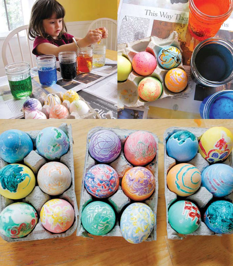 боядисване на яйца