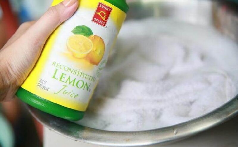 избелване с лимонов сок