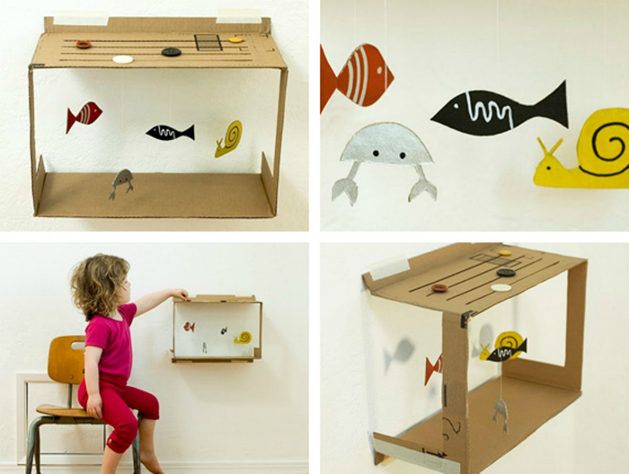 детски аквариум от картон