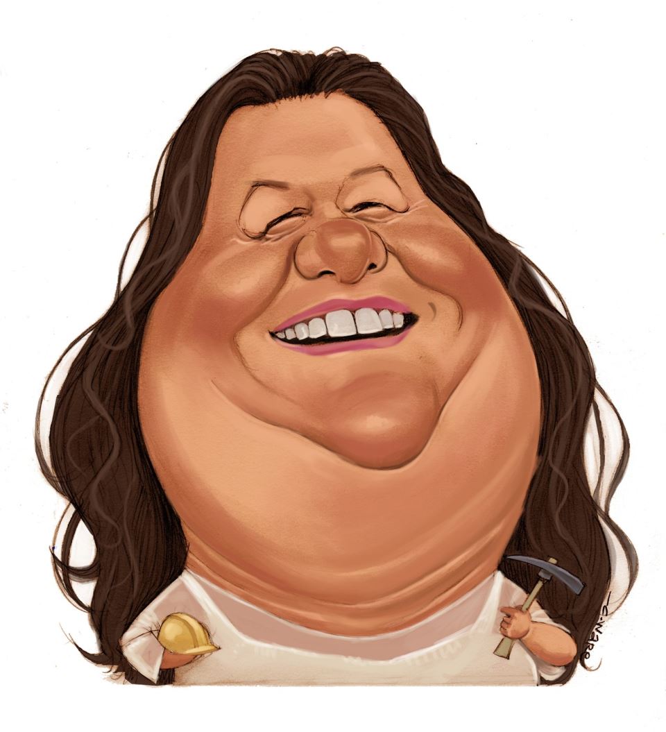 карикатура Джина Райнхарт