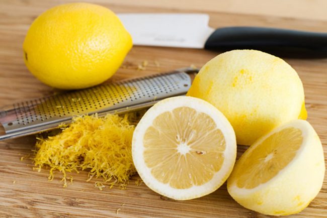 настърган лимон