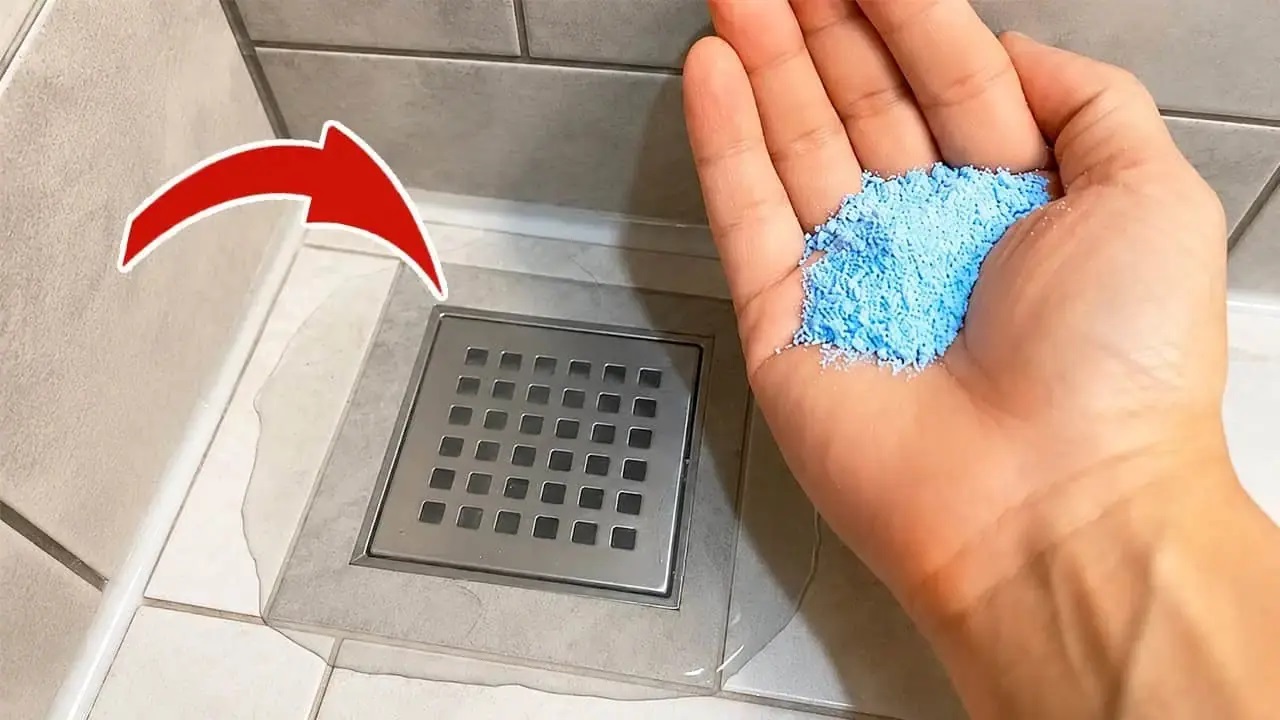 прах за пране в сифона