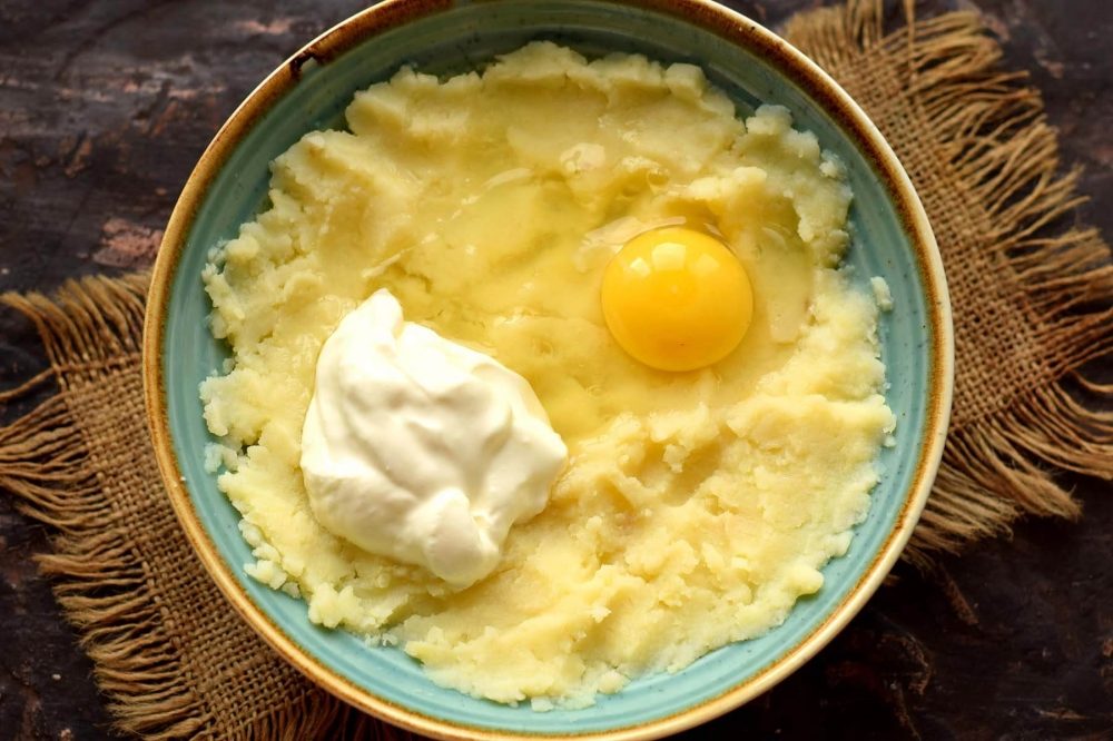 картофено пюре с яйце