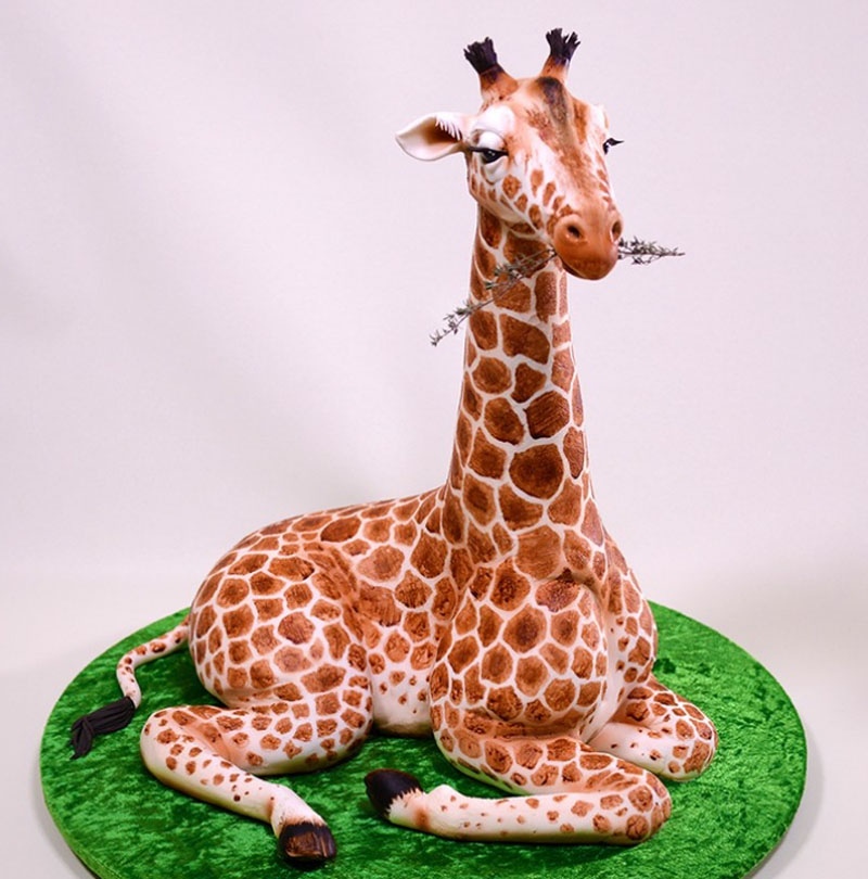 торта във формата на жираф