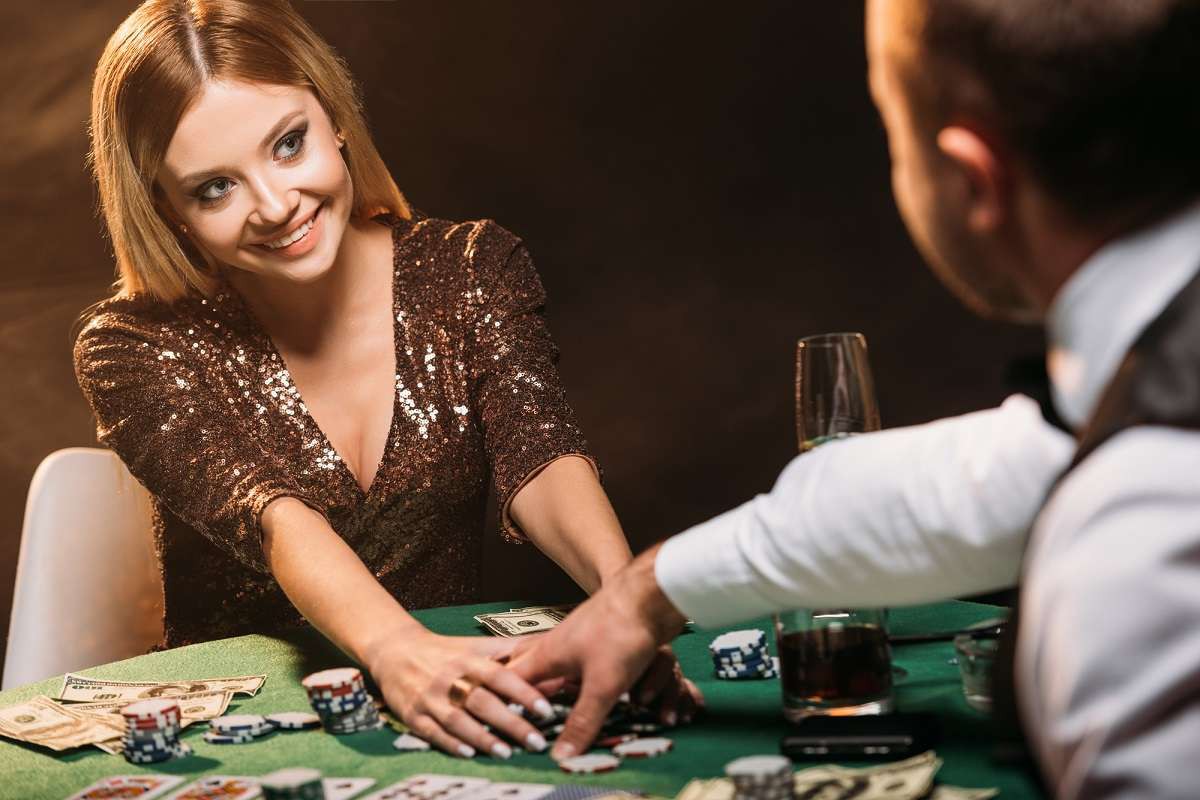 жена в казино