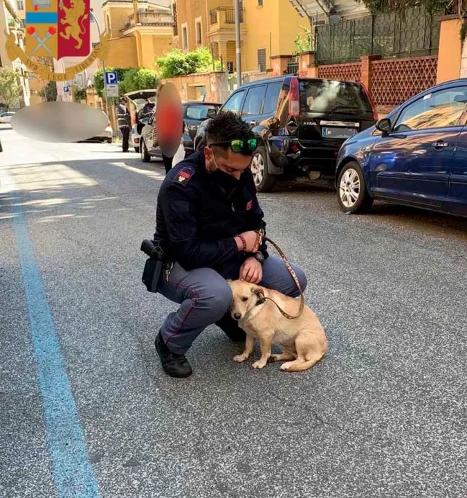 полицай с кученце