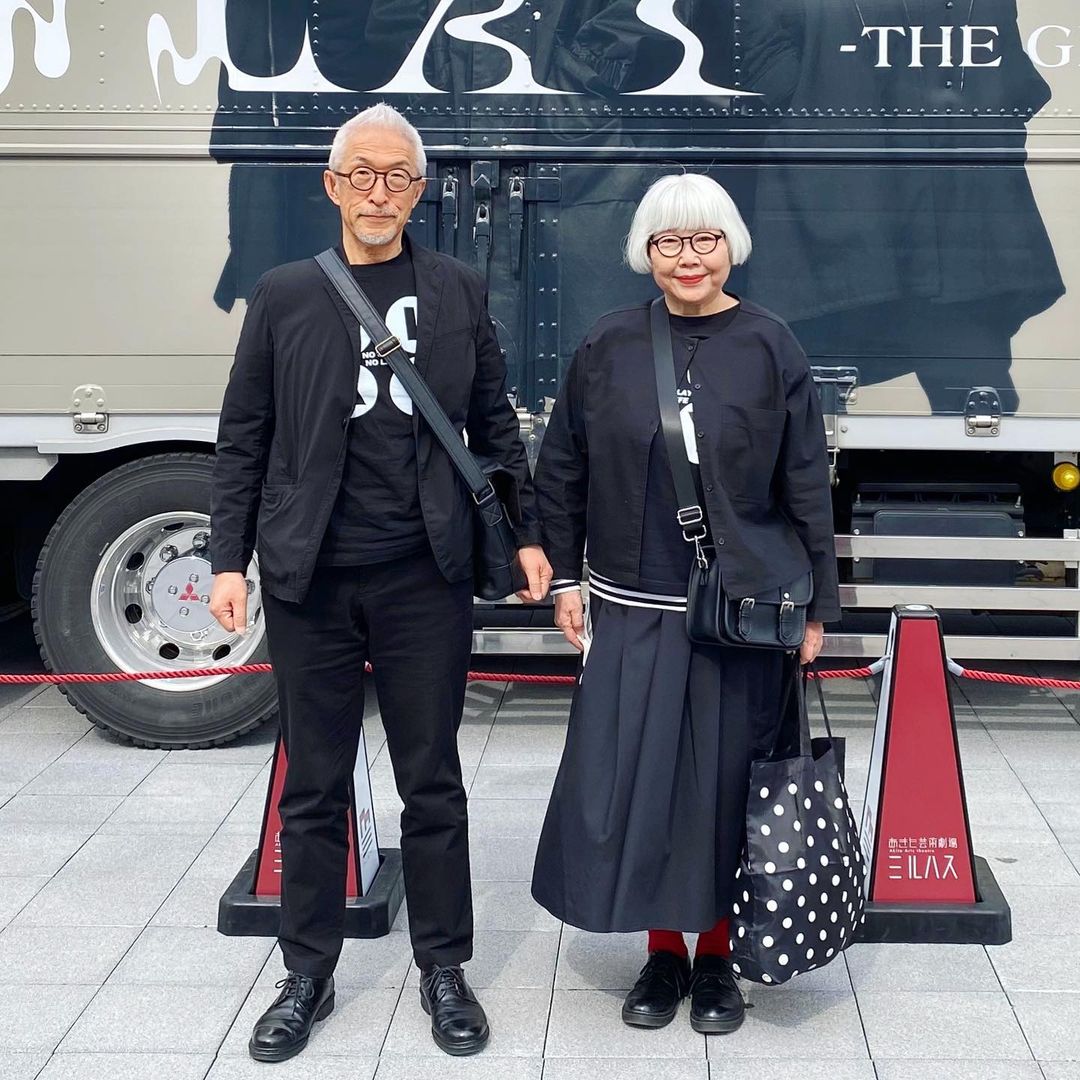 японска двойка мода дрехи