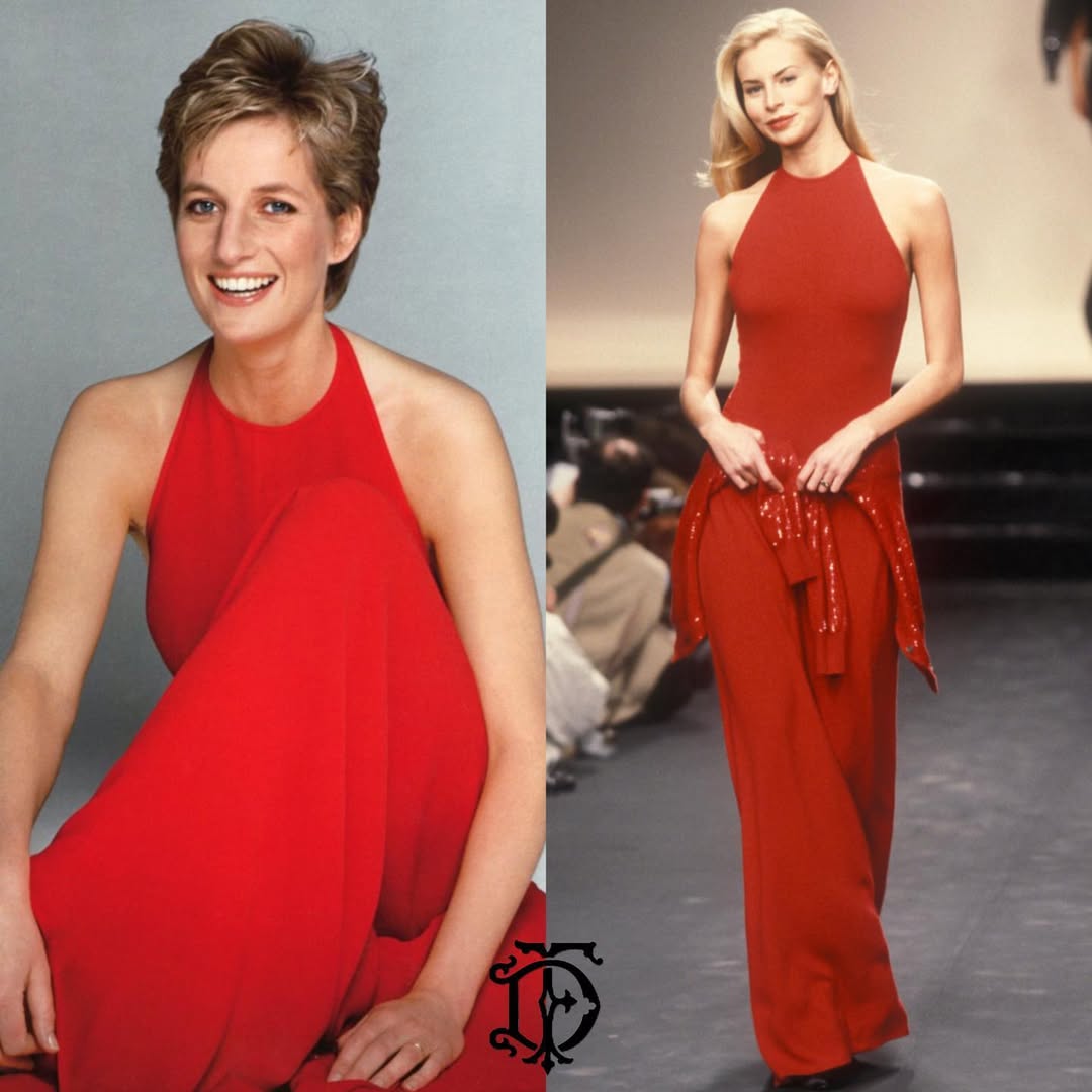 Даяна червена рокля Валентино