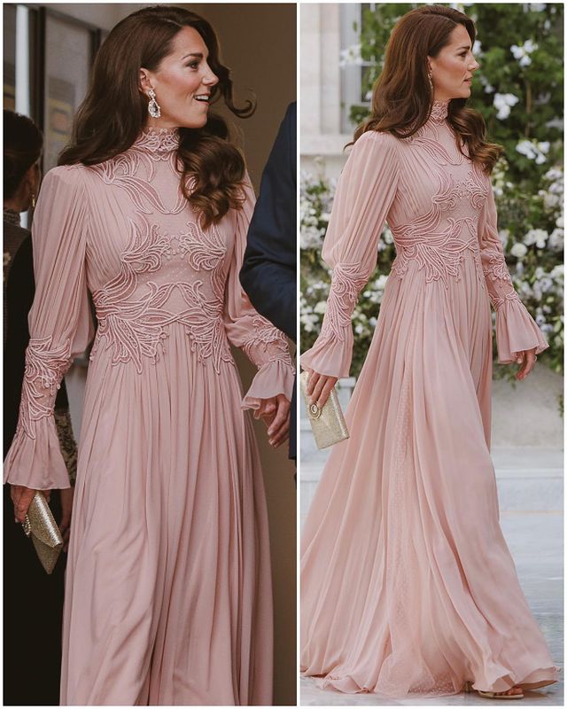 Кейт Мидълтън розова рокля