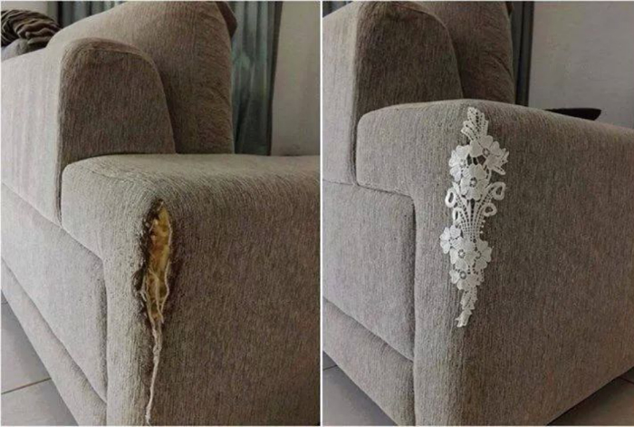 как да закърпим тапицерията на дивана
