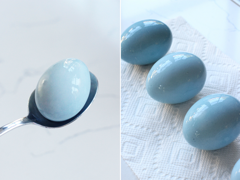 натурална синя боя за яйца
