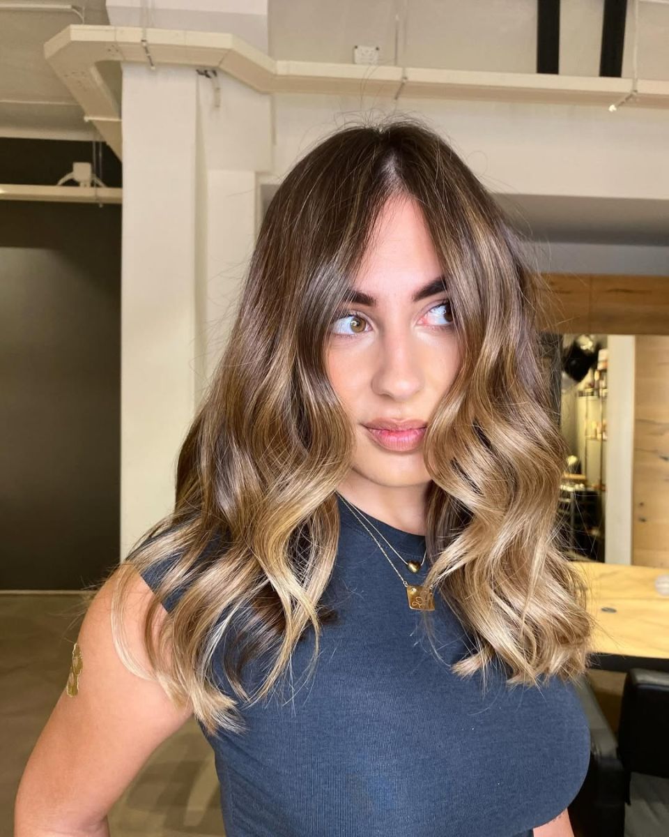 контуриране рус цвят и вълни