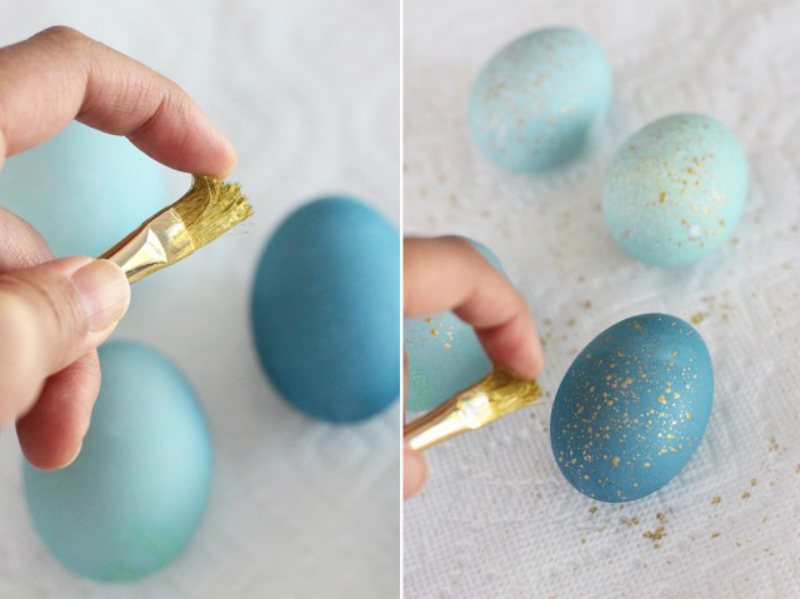 натурална синя боя за яйца