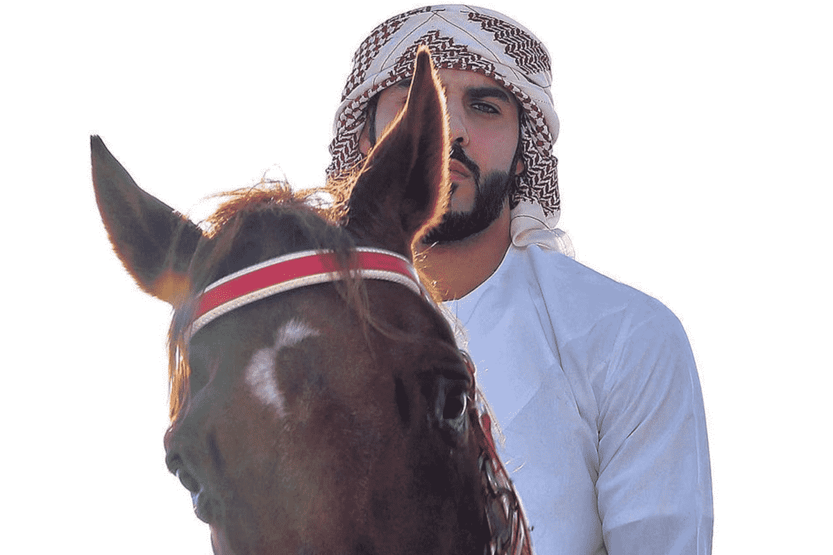 красив арабин на кон