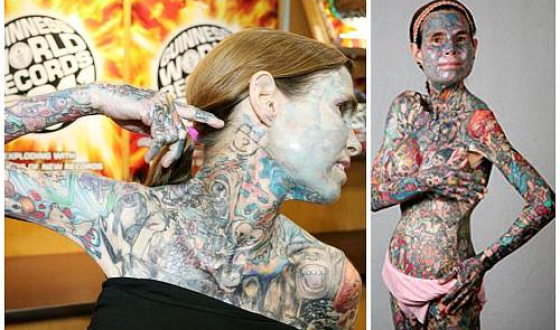най-татуираната жена на света