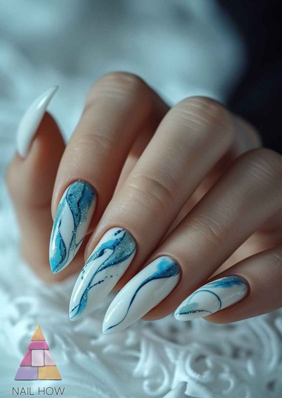  маникюр разгорещено море 