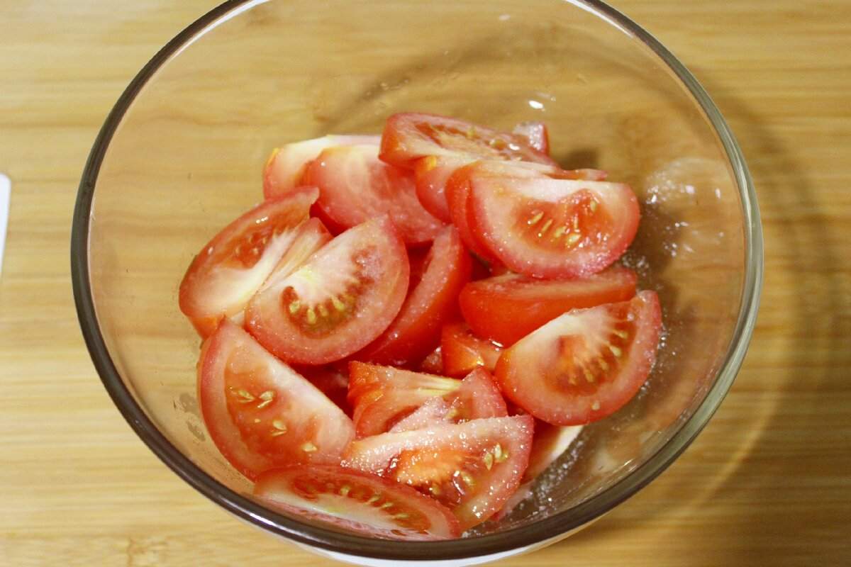 домати в купа