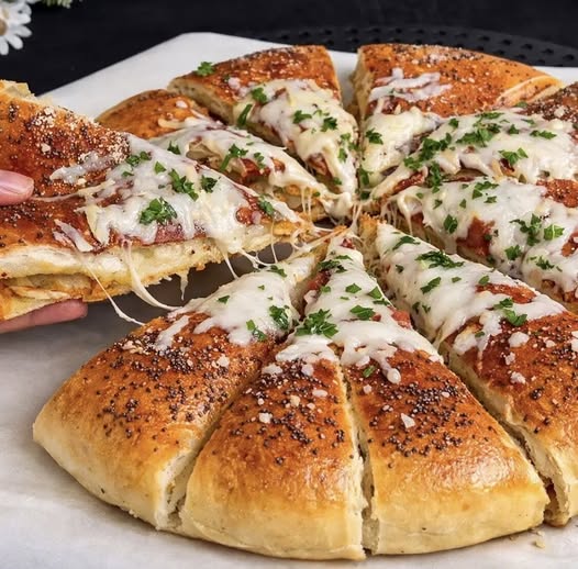 затворена пица с картофи