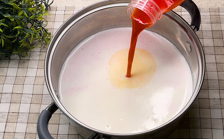 доматен сок в мляко