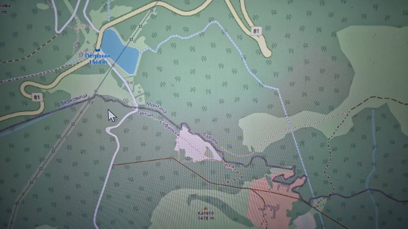 карта местност