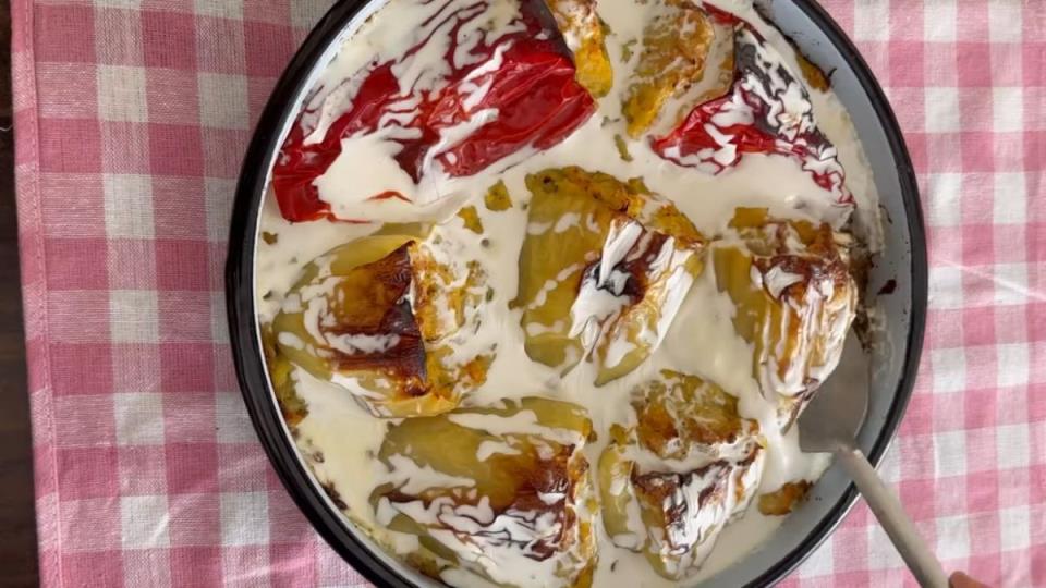 чушки в сметана