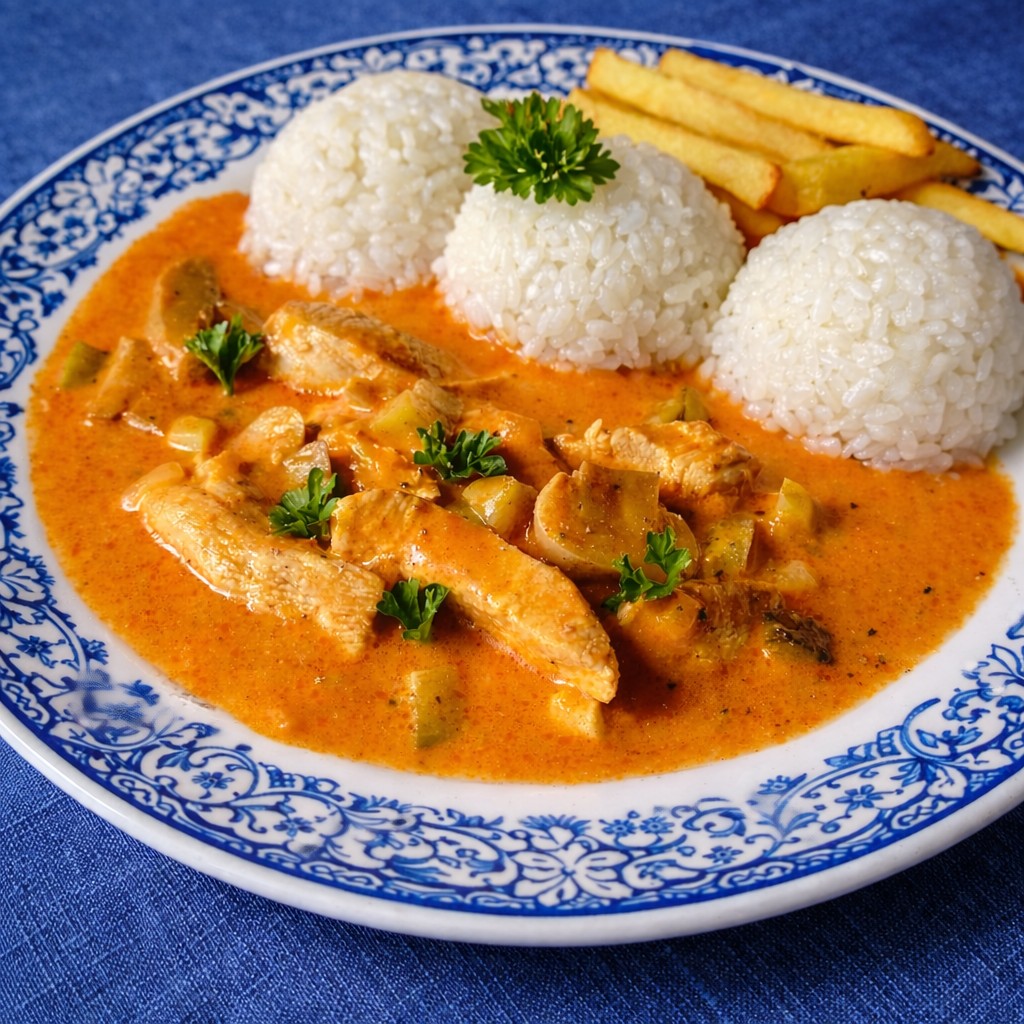 пиле Строганов рецепта