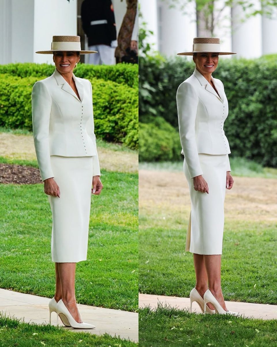 Мелания в Ралф Лорън