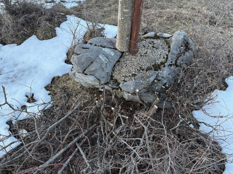 кръст в земята