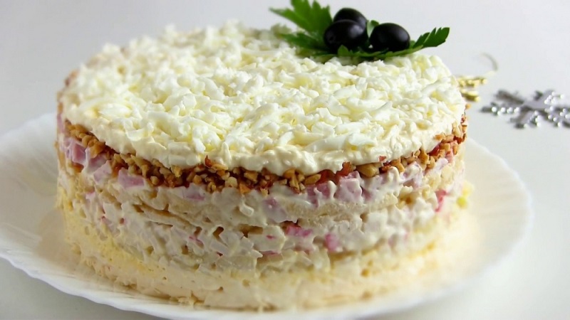  салата снежна кралица 