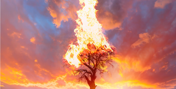горящо дърво