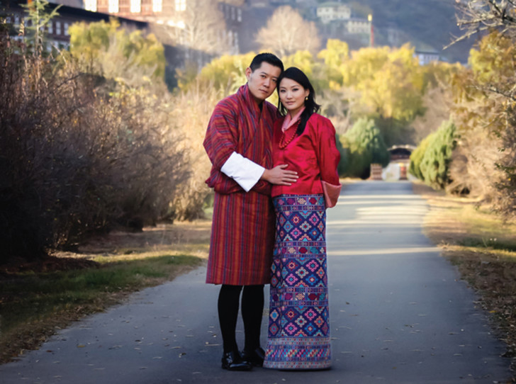 кралят на Бутан съпруга