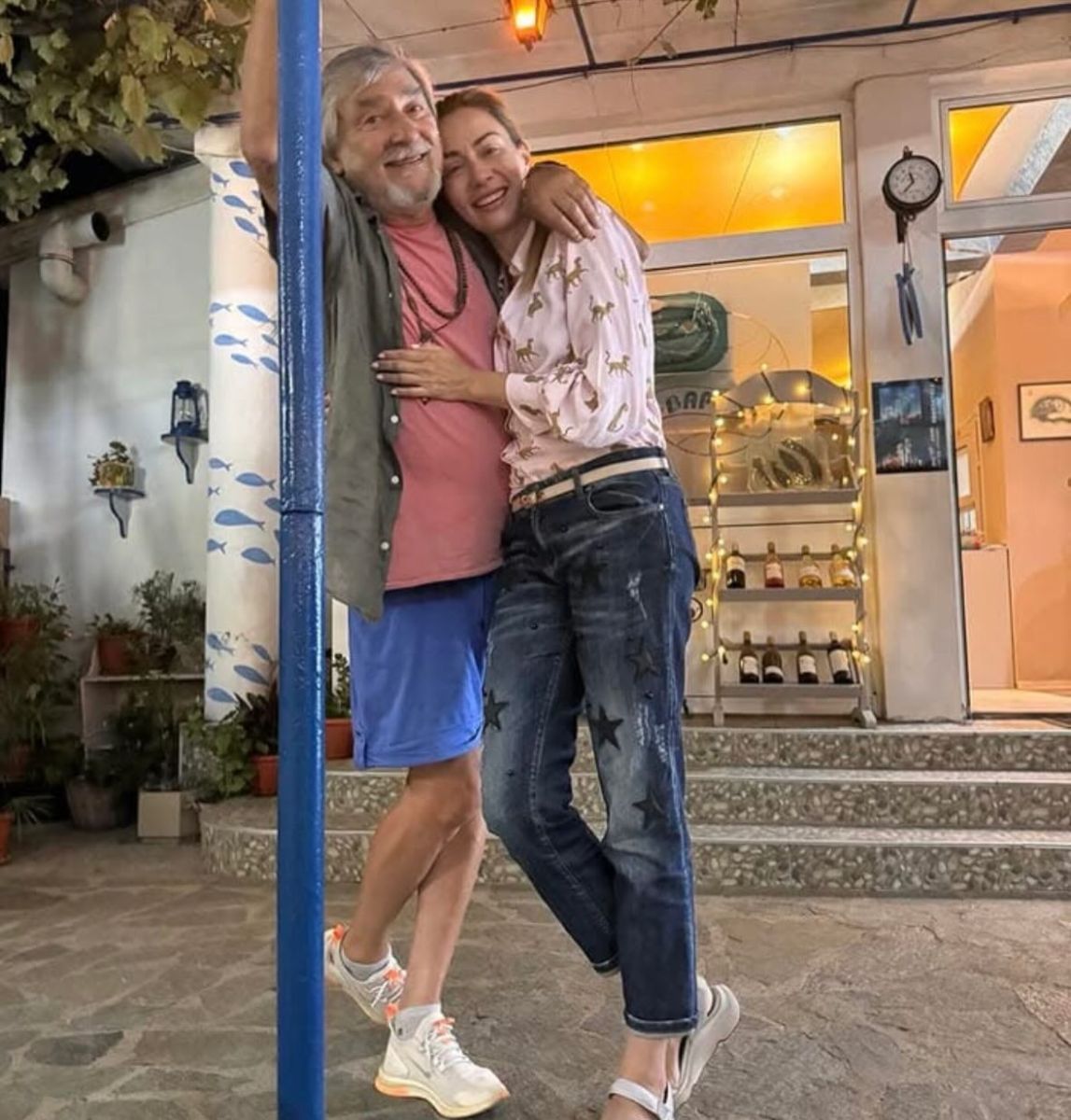 Нети с баща си