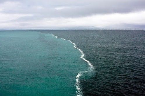 Тих и Атлантически океан граница