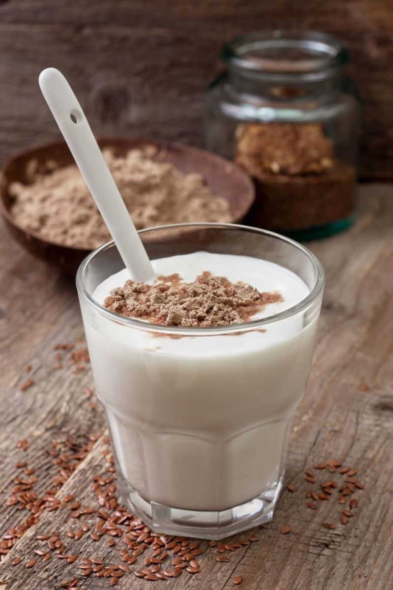 ленено семе в млякото