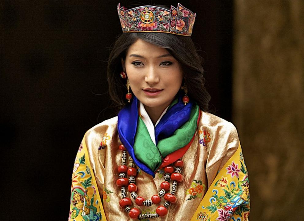кралят на Бутан съпруга
