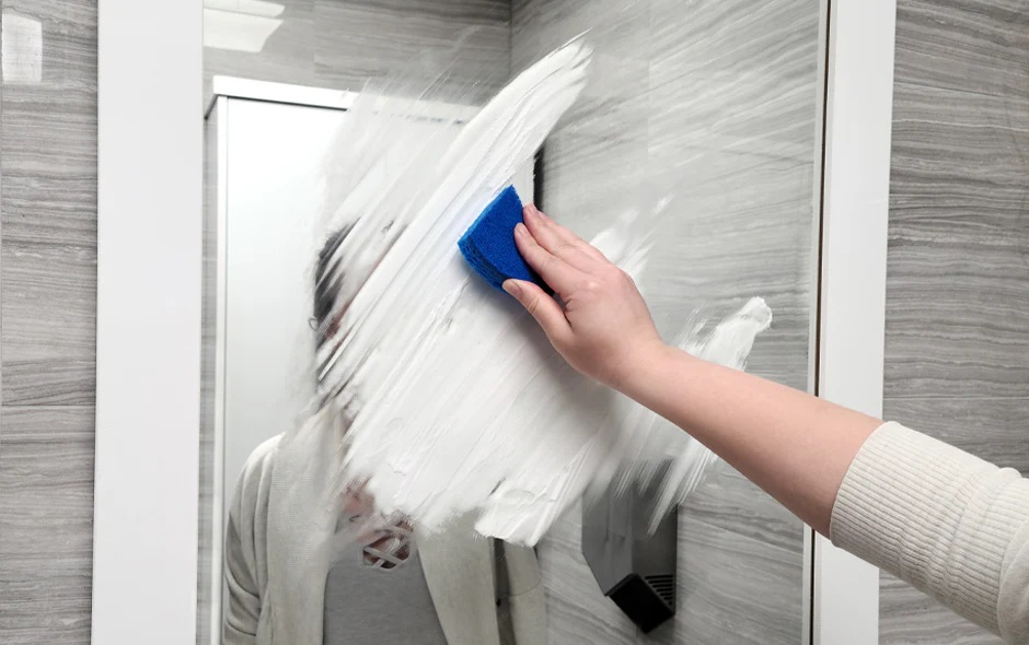 полиране огледало пяна