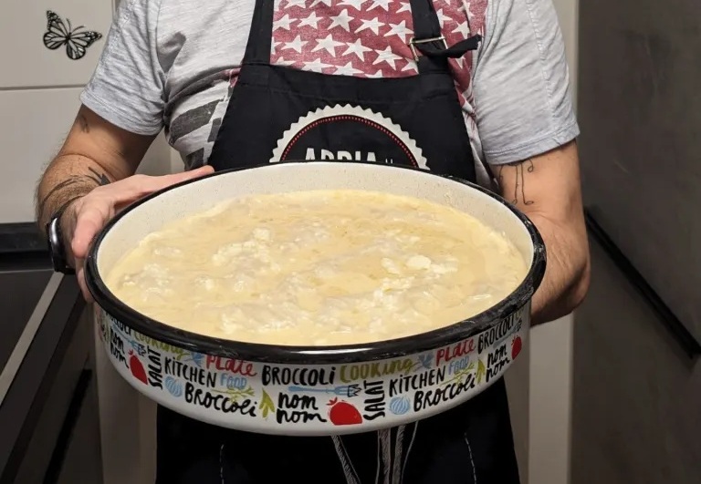 баница преди печенето