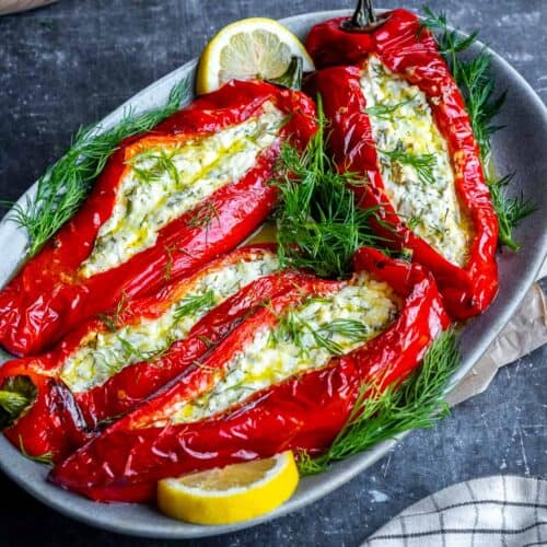 red peppers with cheese