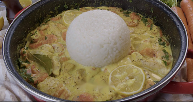  пиле в крем-сос 