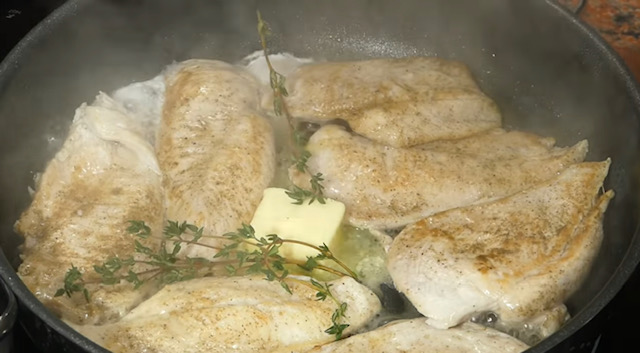  пиле с масло и мащерка 