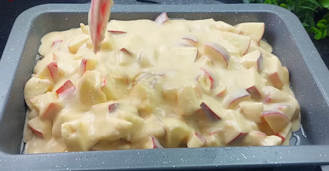 тесто с ябълки