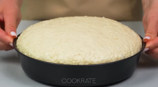 оризово тесто в тава
